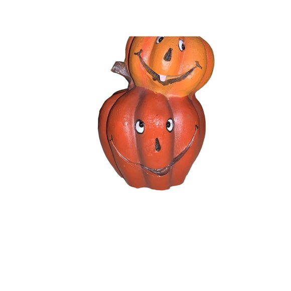 Halloween Table Top Decor Stack of Pumpkins Water Globe - Picture 4 of 9